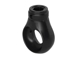 Bauheld Markisenöse Rund 10 mm Ral 9005 für Kugelhaken