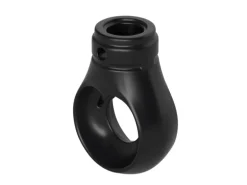 Bauheld Markisenöse Rund 12 mm Ral 9005 für Kugelhaken