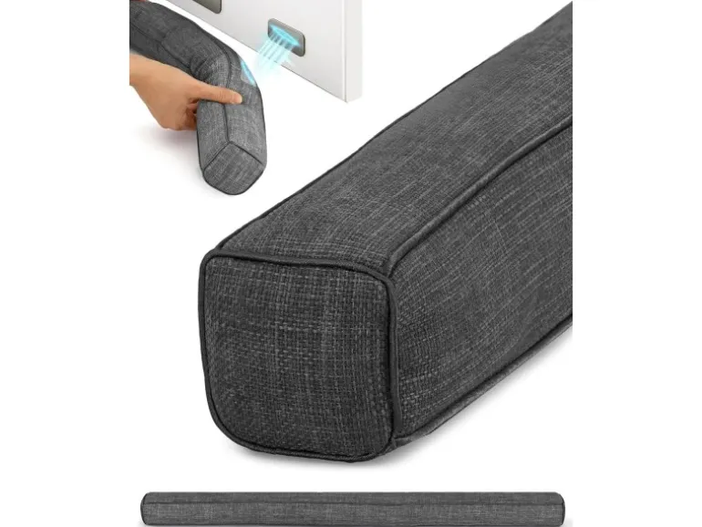 Beautissu Levante MM Zugluftstopper 6,5x90cm Dunkelgrau 2tlg