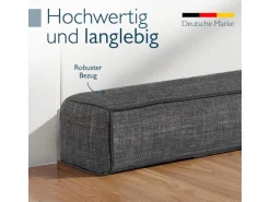 Beautissu Levante OM Zugluftstopper 6,5x140cm Dunkelgrau