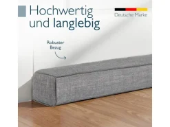 Beautissu Levante OM Zugluftstopper 6,5x110cm Grau 2tlg