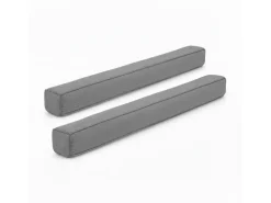 Beautissu Levante OM Zugluftstopper 6,5x120cm Grau 2tlg