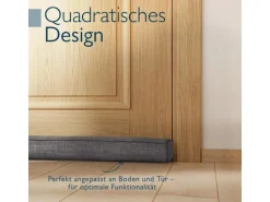 Beautissu Levante OM Zugluftstopper 6,5x80cm Dunkelgrau