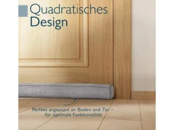 Beautissu Levante OM Zugluftstopper 6,5x130cm Grau