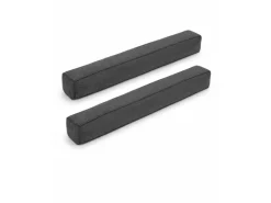 Beautissu Levante OM Zugluftstopper 6,5x140cm Dunkelgrau 2tlg