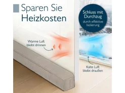 Beautissu Marin MM Zugluftstopper 6,5x80cm Hellgrau