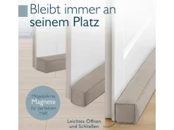 Beautissu Marin MM Zugluftstopper 6,5x80cm Hellgrau