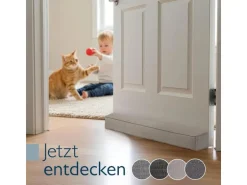 Beautissu Marin OM Zugluftstopper 6,5x120cm Hellgrau 2tlg