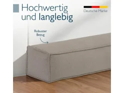 Beautissu Marin OM Zugluftstopper 6,5x140cm Hellgrau