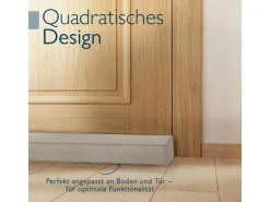 Beautissu Marin OM Zugluftstopper 6,5x80cm Hellgrau