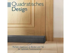 Beautissu Marin OM Zugluftstopper 6,5x120cm Anthrazit 2tlg