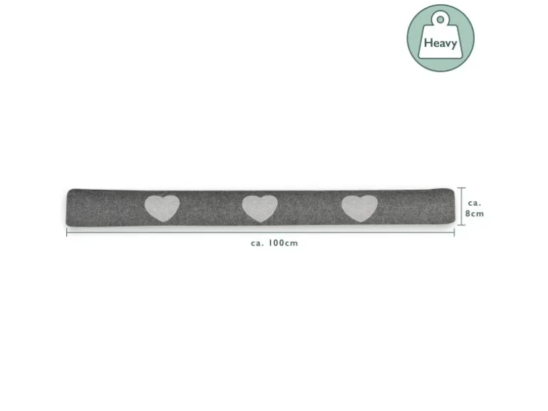 Beautissu Tuuli HR Zugluftstopper 8x100cm Anthrazit