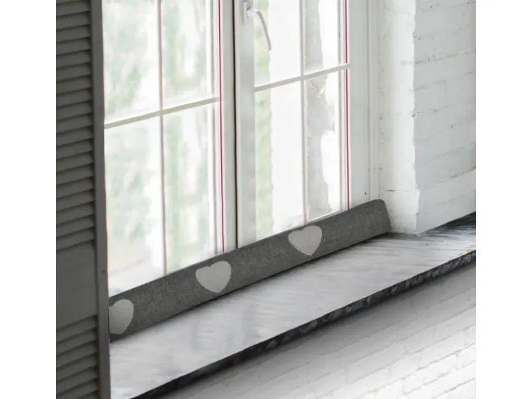 Beautissu Tuuli HR Zugluftstopper 8x120cm Anthrazit 2tlg