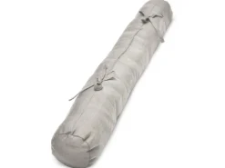 Beautissu Viento Zugluftstopper 10x90cm Hellgrau