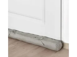 Beautissu Viento Zugluftstopper 10x90cm Hellgrau