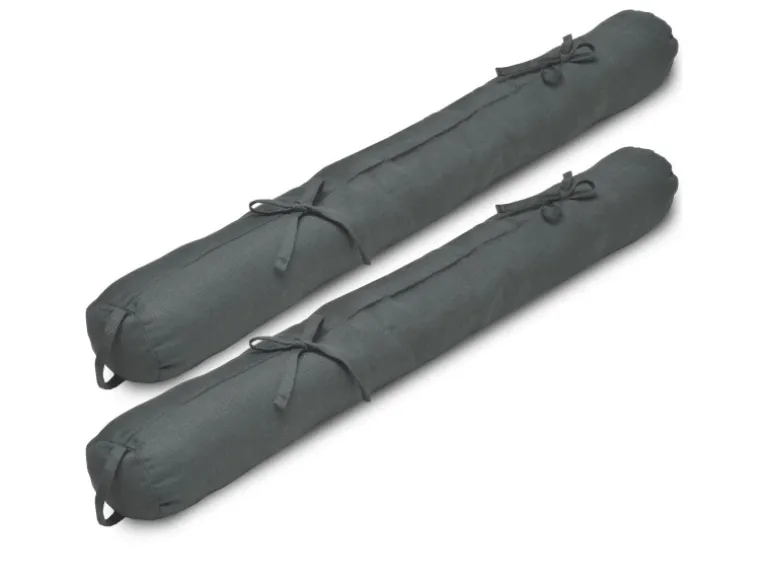 Beautissu Viento Zugluftstopper 10x100cm Anthrazit 2tlg