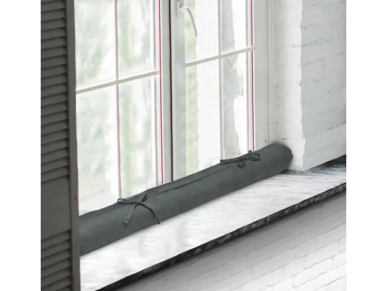 Beautissu Viento Zugluftstopper 10x100cm Anthrazit 2tlg