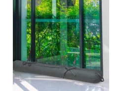 Beautissu Viento Zugluftstopper 10x100cm Anthrazit 2tlg