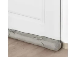 Beautissu Viento Zugluftstopper 10x120cm Hellgrau