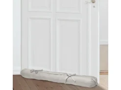 Beautissu Viento Zugluftstopper 10x120cm Hellgrau 2tlg