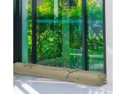 Beautissu Viento Zugluftstopper 10x120cm Taupe 2tlg