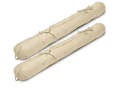 Beautissu Viento Zugluftstopper 10x100cm Creme 2tlg