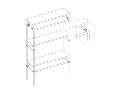 Befestigungsring Schwarz matt für Stahlrohr Ø 2,7 cm