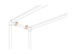 Befestigungsring Schwarz matt für Stahlrohr Ø 2,7 cm