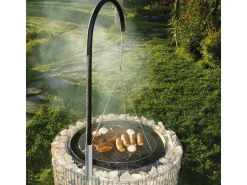 Bellissa Gabionen Grill- und Feuerstelle 92 cm x 40 cm x 142 cm