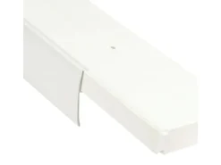 Bestlivings 390 cm Vorhangschiene mit Blende 2 Lauf Weiß / 1 x 120 cm & 3 x 90 cm