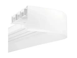 Bestlivings 300 cm Vorhangschiene mit Blende 1 Lauf Weiß / 1 x 120 cm & 2 x 90 cm