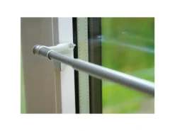 Bestlivings Klemmstangen Ausziehbar Matt Silber 80 bis 100 cm