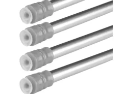 Bestlivings Klemmstangen mit Schraubtechnik Matt Silber 40 bis 60 cm 4er Pack