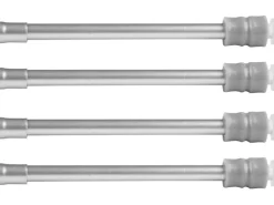 Bestlivings Klemmstangen mit Schraubtechnik Matt Silber 40 bis 60 cm 4er Pack
