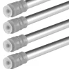 Bestlivings Klemmstangen mit Schraubtechnik Matt Silber 60 bis 90 cm 4er Pack