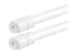 Bestlivings Klemmstangen mit Schraubtechnik Weiß 60 bis 90 cm 2er Pack