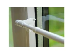 Bestlivings Klemmstangen Ausziehbar Weiß 60 bis 80 cm