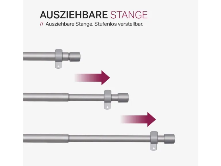 Bestlivings Stilgarnitur Ausziehbar 120 bis 220 cm Silber