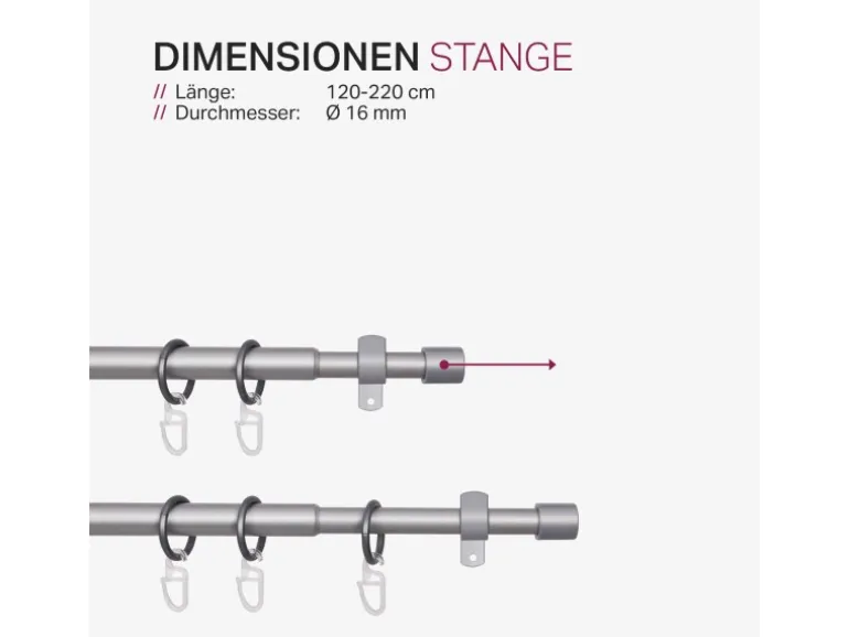 Bestlivings Stilgarnitur Ausziehbar 120 bis 220 cm Silber