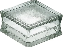 Betonglas Gehämmert 1-Seitig Satiniert 19 cm x 19 cm x 10 cm