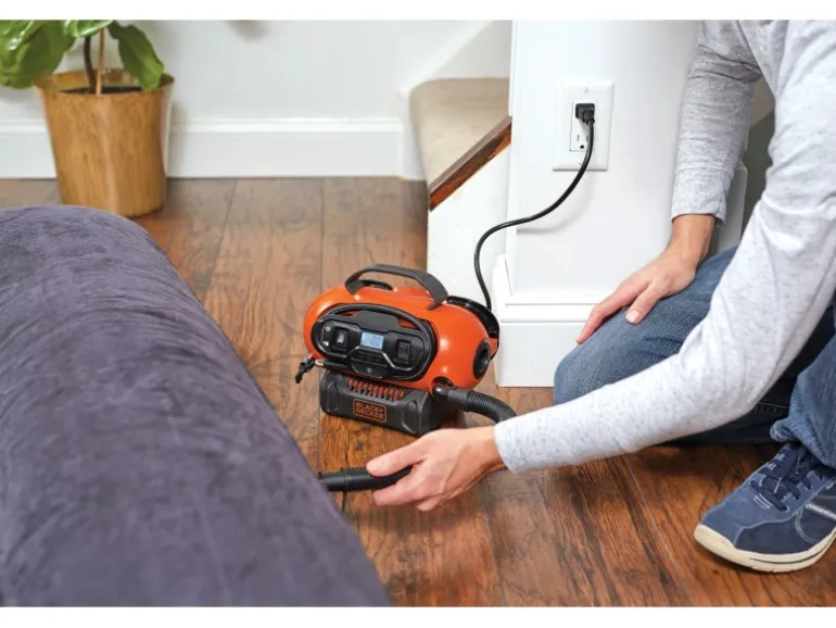 Black+Decker Luftpumpe BDCINF18N mit 12V und 230V Anschluss oder 18V Akku