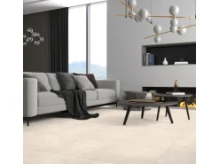 Bodenfliese Denver Feinsteinzeug Weiß Glasiert Matt Rektifiziert 30 cm x 60 cm