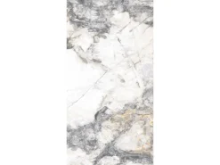 Bodenfliese Feinsteinzeug Weiß Glasiert Poliert 60 cm x 120 cm