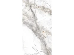 Bodenfliese Feinsteinzeug Weiß Glasiert Poliert 60 cm x 120 cm