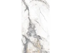 Bodenfliese Feinsteinzeug Weiß Glasiert Poliert 60 cm x 120 cm