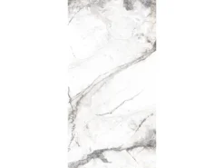 Bodenfliese Feinsteinzeug Weiß Glasiert Poliert 60 cm x 120 cm