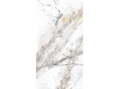 Bodenfliese Feinsteinzeug Weiß Glasiert Poliert 60 cm x 120 cm