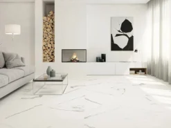 Bodenfliese Feinsteinzeug Weiß 60 cm x 60 cm