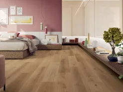 Bodenfliese Feinsteinzeug Beige Matt 19,8 cm x 119,8 cm