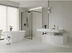 Bodenfliese Feinsteinzeug Weiß Matt 59,8 cm x 119,8 cm